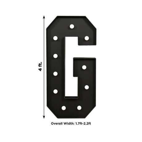 4ft Lighted Pre-Cut Foam Board LED Marquee Letter - Black