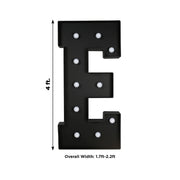 4ft Lighted Pre-Cut Foam Board LED Marquee Letter - Black