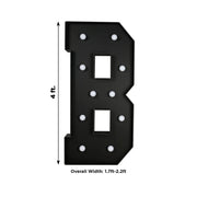 4ft Lighted Pre-Cut Foam Board LED Marquee Letter - Black