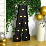 4ft Lighted Pre-Cut Foam Board LED Marquee Letter - Black