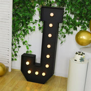 4ft Lighted Pre-Cut Foam Board LED Marquee Letter - Black