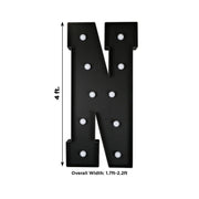 4ft Lighted Pre-Cut Foam Board LED Marquee Letter - Black