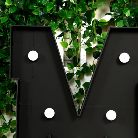 4ft Lighted Pre-Cut Foam Board LED Marquee Letter - Black