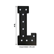 4ft Lighted Pre-Cut Foam Board LED Marquee Letter - Black
