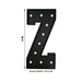 4ft Lighted Pre-Cut Foam Board LED Marquee Letter - Black