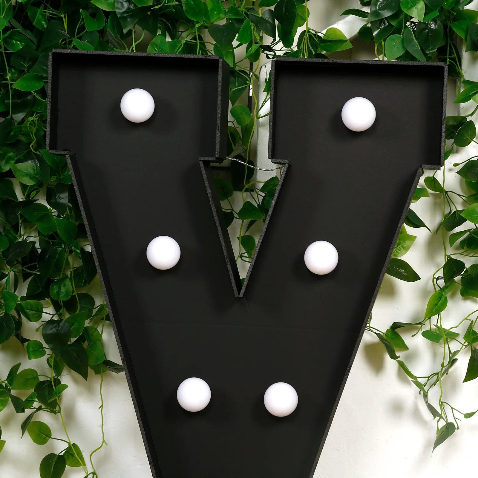 4ft Lighted Pre-Cut Foam Board LED Marquee Letter - Black