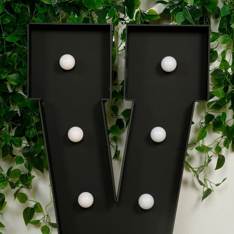 4ft Lighted Pre-Cut Foam Board LED Marquee Letter - Black