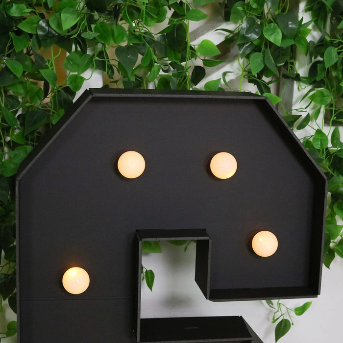 4ft Lighted Pre-Cut Foam Board LED Marquee Letter - Black