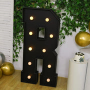 4ft Lighted Pre-Cut Foam Board LED Marquee Letter - Black