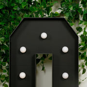4ft Lighted Pre-Cut Foam Board LED Marquee Letter - Black
