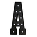 4ft Lighted Pre-Cut Foam Board LED Marquee Letter - Black WOD_METLTR11_4FT_BLK_A