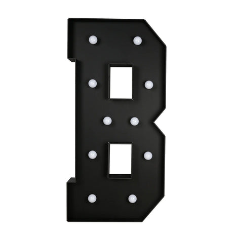4ft Lighted Pre-Cut Foam Board LED Marquee Letter - Black WOD_METLTR11_4FT_BLK_B