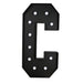 4ft Lighted Pre-Cut Foam Board LED Marquee Letter - Black WOD_METLTR11_4FT_BLK_C