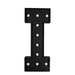 4ft Lighted Pre-Cut Foam Board LED Marquee Letter - Black WOD_METLTR11_4FT_BLK_I