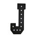 4ft Lighted Pre-Cut Foam Board LED Marquee Letter - Black WOD_METLTR11_4FT_BLK_J