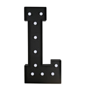 4ft Lighted Pre-Cut Foam Board LED Marquee Letter - Black WOD_METLTR11_4FT_BLK_L