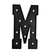 4ft Lighted Pre-Cut Foam Board LED Marquee Letter - Black WOD_METLTR11_4FT_BLK_M