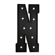 4ft Lighted Pre-Cut Foam Board LED Marquee Letter - Black WOD_METLTR11_4FT_BLK_N