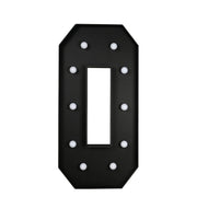 4ft Lighted Pre-Cut Foam Board LED Marquee Letter - Black WOD_METLTR11_4FT_BLK_O