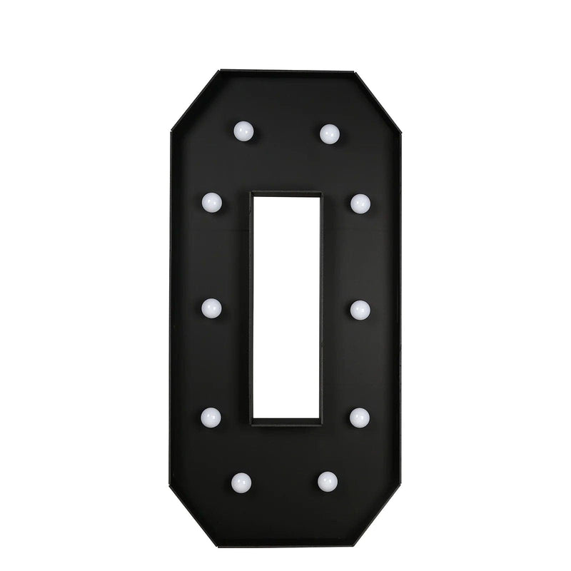 4ft Lighted Pre-Cut Foam Board LED Marquee Letter - Black WOD_METLTR11_4FT_BLK_O