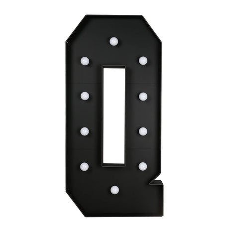 4ft Lighted Pre-Cut Foam Board LED Marquee Letter - Black WOD_METLTR11_4FT_BLK_Q