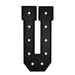 4ft Lighted Pre-Cut Foam Board LED Marquee Letter - Black WOD_METLTR11_4FT_BLK_U