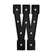 4ft Lighted Pre-Cut Foam Board LED Marquee Letter - Black WOD_METLTR11_4FT_BLK_W