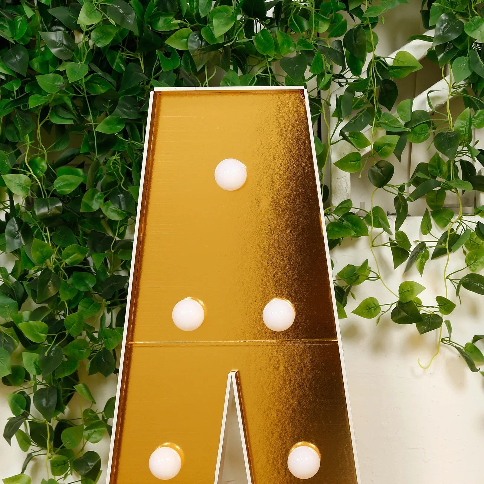 4ft Lighted Pre-Cut Foam Board LED Marquee Letter - Gold