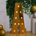 4ft Lighted Pre-Cut Foam Board LED Marquee Letter - Gold