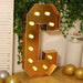 4ft Lighted Pre-Cut Foam Board LED Marquee Letter - Gold