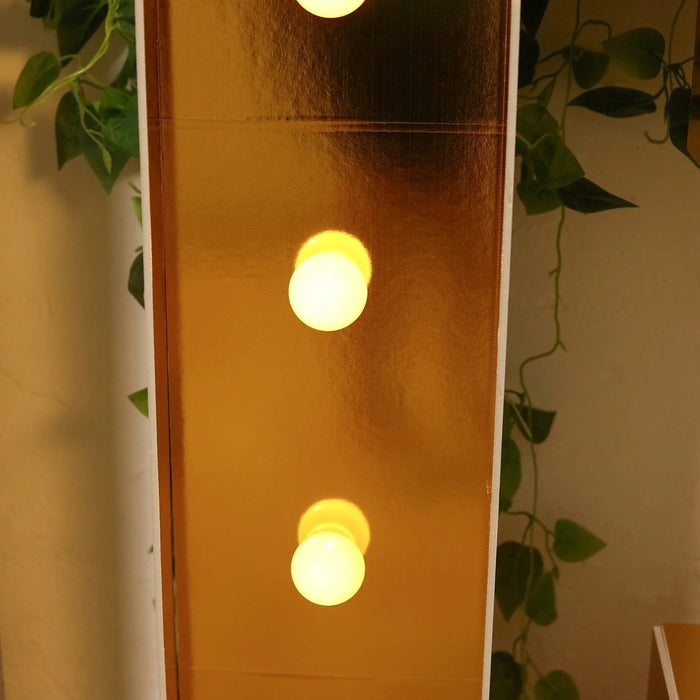 4ft Lighted Pre-Cut Foam Board LED Marquee Letter - Gold
