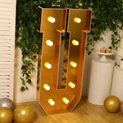 4ft Lighted Pre-Cut Foam Board LED Marquee Letter - Gold