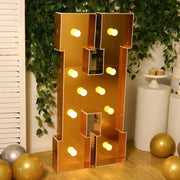 4ft Lighted Pre-Cut Foam Board LED Marquee Letter - Gold