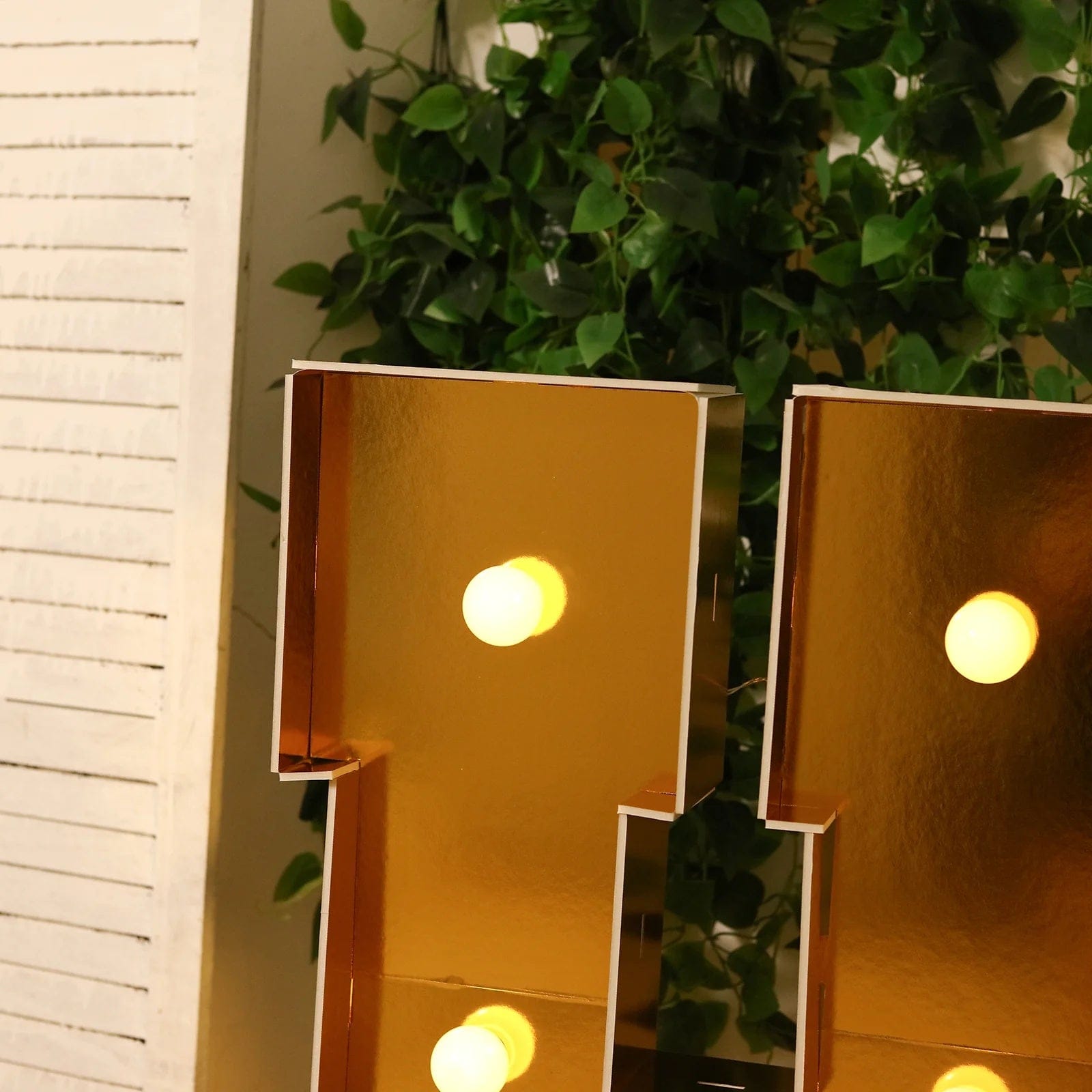 4ft Lighted Pre-Cut Foam Board LED Marquee Letter - Gold