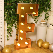 4ft Lighted Pre-Cut Foam Board LED Marquee Letter - Gold