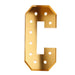 4ft Lighted Pre-Cut Foam Board LED Marquee Letter - Gold WOD_METLTR11_4FT_GD_C