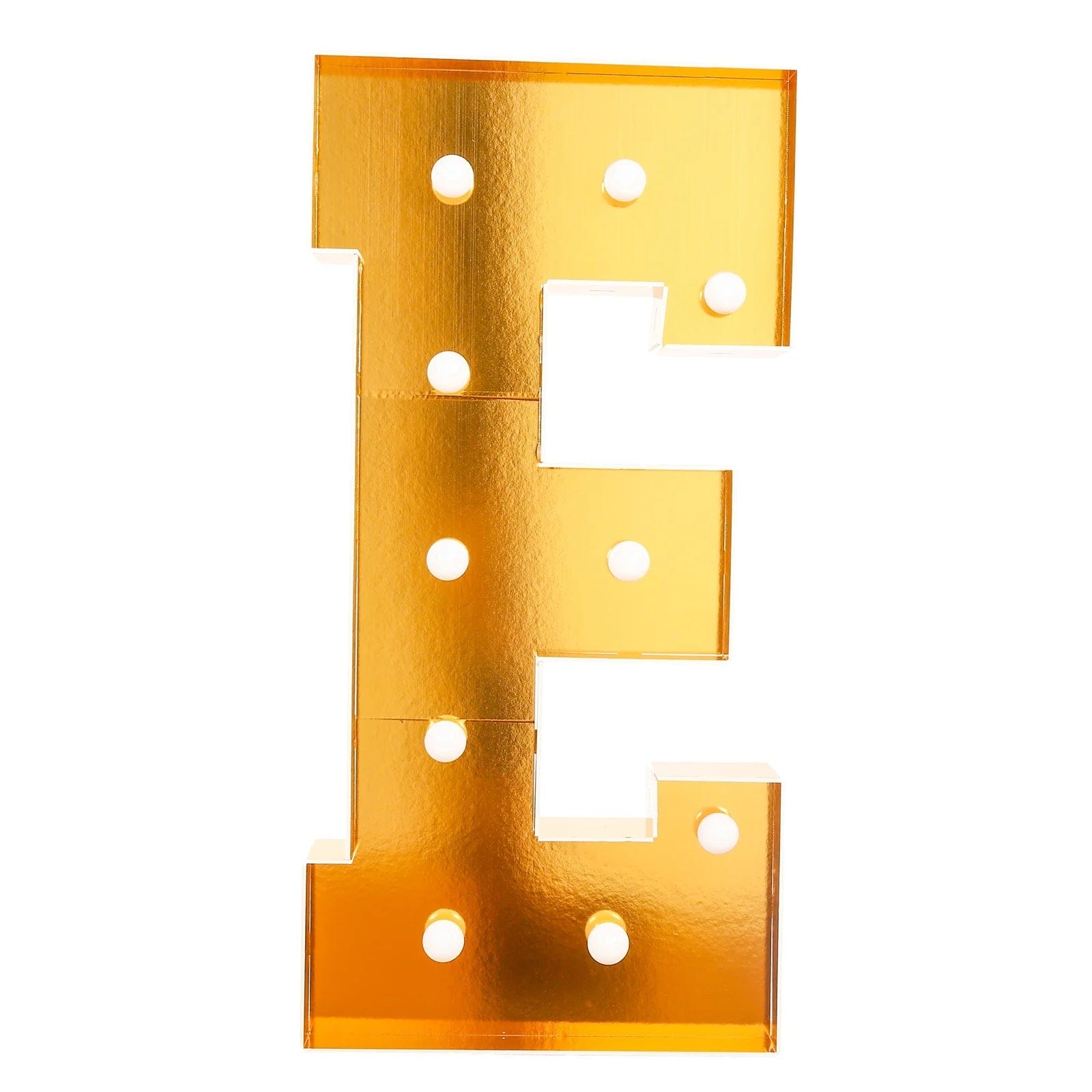 4ft Lighted Pre-Cut Foam Board LED Marquee Letter - Gold WOD_METLTR11_4FT_GD_E