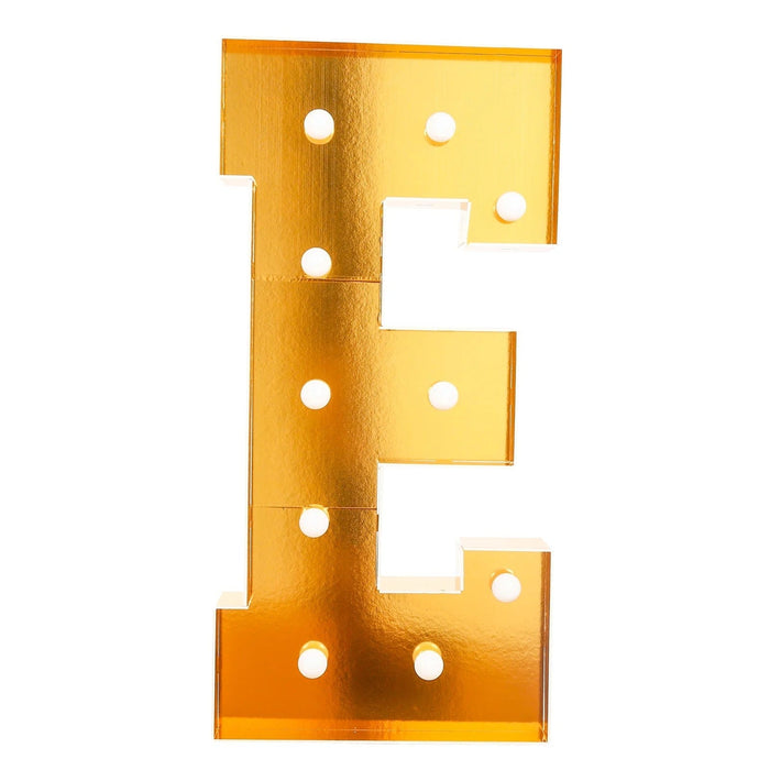 4ft Lighted Pre-Cut Foam Board LED Marquee Letter - Gold WOD_METLTR11_4FT_GD_E
