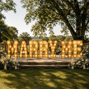 4ft Lighted Pre-Cut Foam Board LED "MARRY ME" Marquee Letter Set
