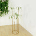 4ft Metal 6-Tubes Single Stem Flower Centerpiece Minimalist Style - Gold IRON_VASE_013_RND_48_GOLD