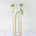 4ft Metal 6-Tubes Single Stem Flower Centerpiece Minimalist Style - Gold IRON_VASE_013_RND_48_GOLD