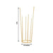 4ft Metal 6-Tubes Single Stem Flower Centerpiece Minimalist Style - Gold IRON_VASE_013_RND_48_GOLD
