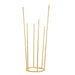 4ft Metal 6-Tubes Single Stem Flower Centerpiece Minimalist Style - Gold IRON_VASE_013_RND_48_GOLD