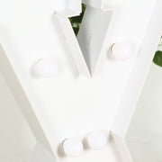 4ft XL LED Marquee Letter Foam Board with 10 Warm White Battery Operated LEDs - White
