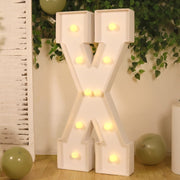 4ft XL LED Marquee Letter Foam Board with 10 Warm White Battery Operated LEDs - White