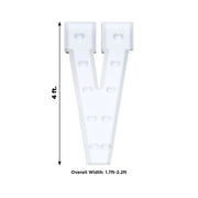 4ft XL LED Marquee Letter Foam Board with 10 Warm White Battery Operated LEDs - White