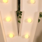 4ft XL LED Marquee Letter Foam Board with 10 Warm White Battery Operated LEDs - White