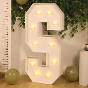4ft XL LED Marquee Letter Foam Board with 10 Warm White Battery Operated LEDs - White