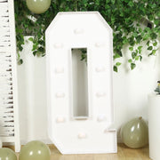 4ft XL LED Marquee Letter Foam Board with 10 Warm White Battery Operated LEDs - White