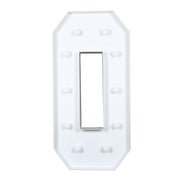 4ft XL LED Marquee Letter Foam Board with 10 Warm White Battery Operated LEDs - White